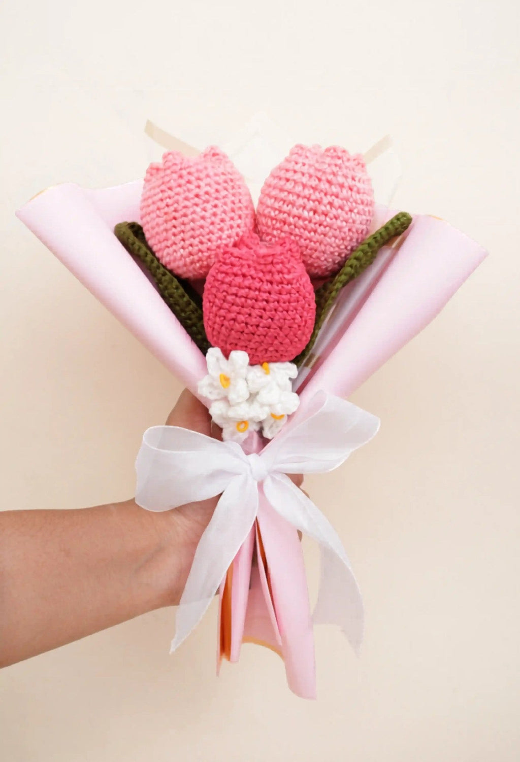 Handmade 3 Tulip Bouquet by Fourloom, photo 1