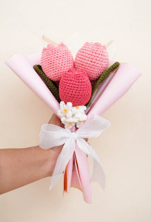 Handmade 3 Tulip Bouquet by Fourloom, photo 1