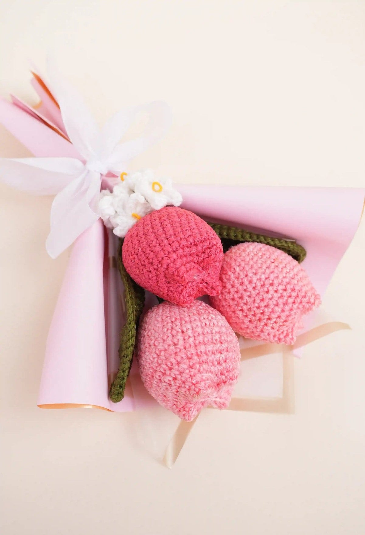 Handmade 3 Tulip Bouquet by Fourloom, photo 2
