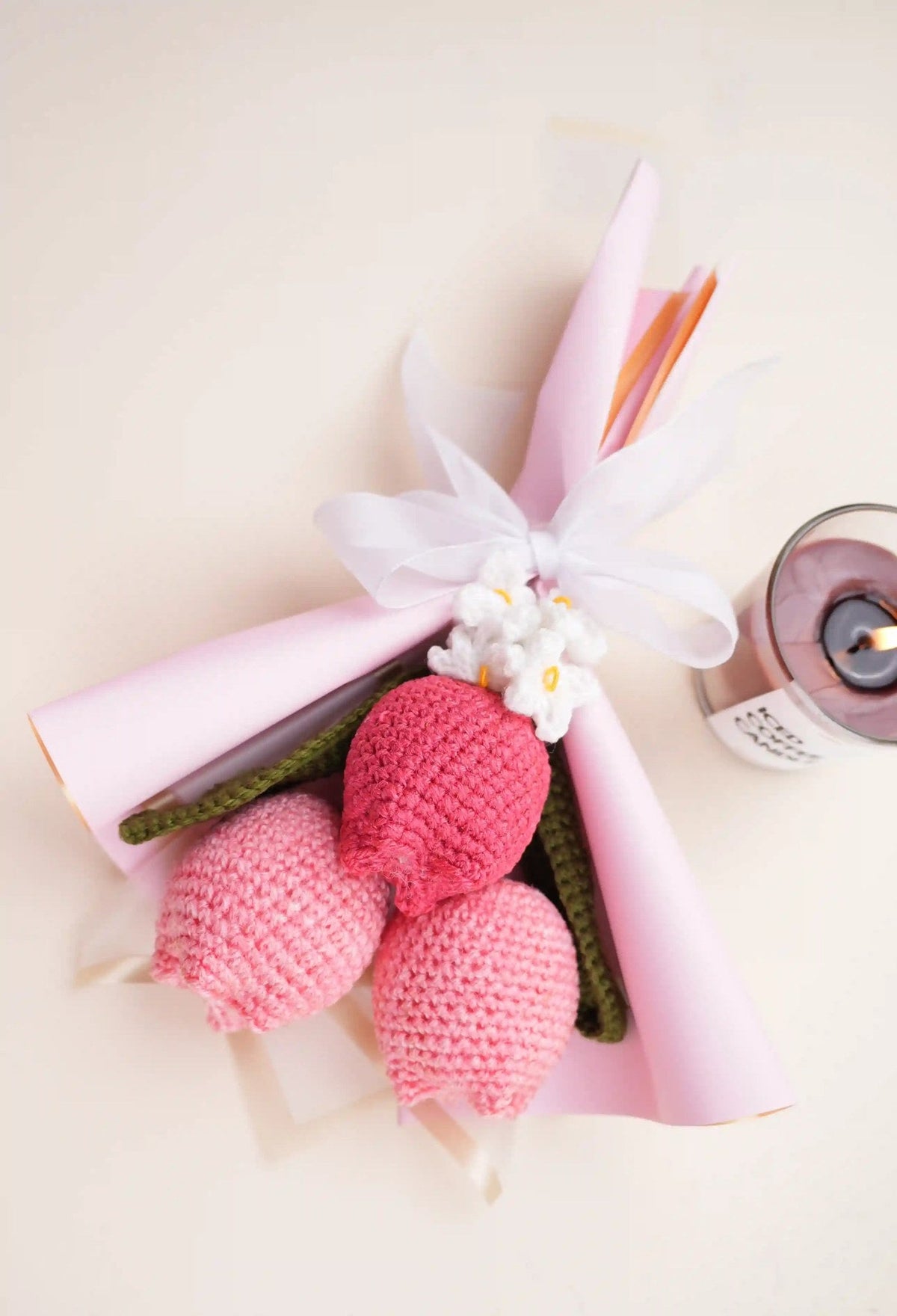 Handmade 3 Tulip Bouquet by Fourloom, photo 3