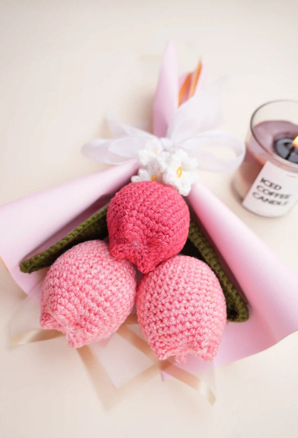 Handmade 3 Tulip Bouquet by Fourloom, photo 4