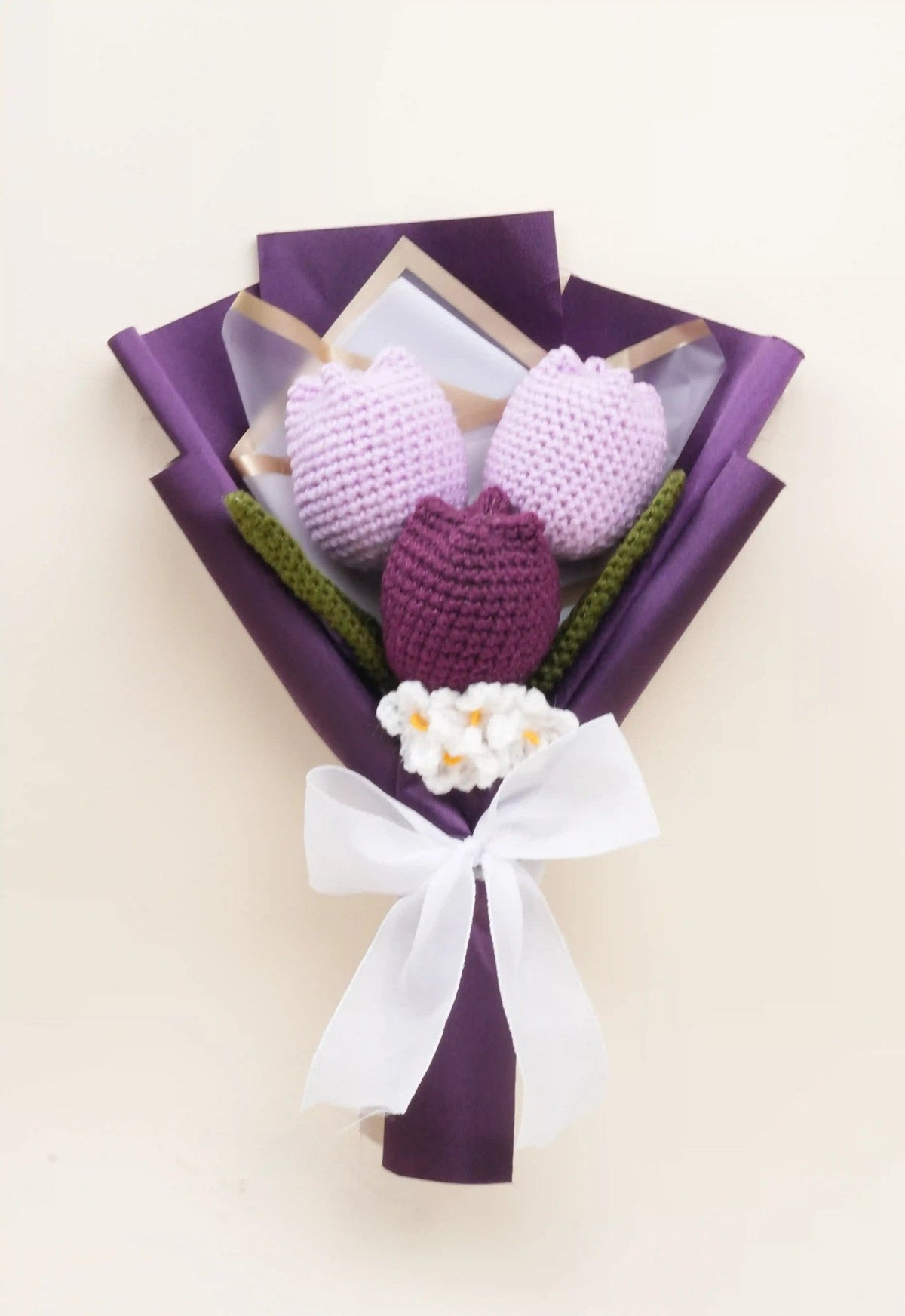 Handmade 3 Tulip Bouquet by Fourloom, photo 5