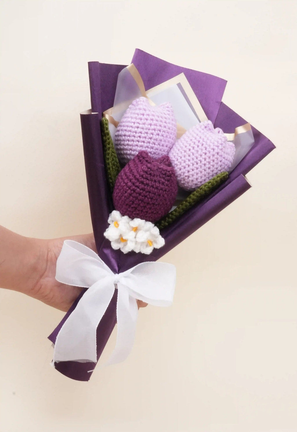 Handmade 3 Tulip Bouquet by Fourloom, photo 6