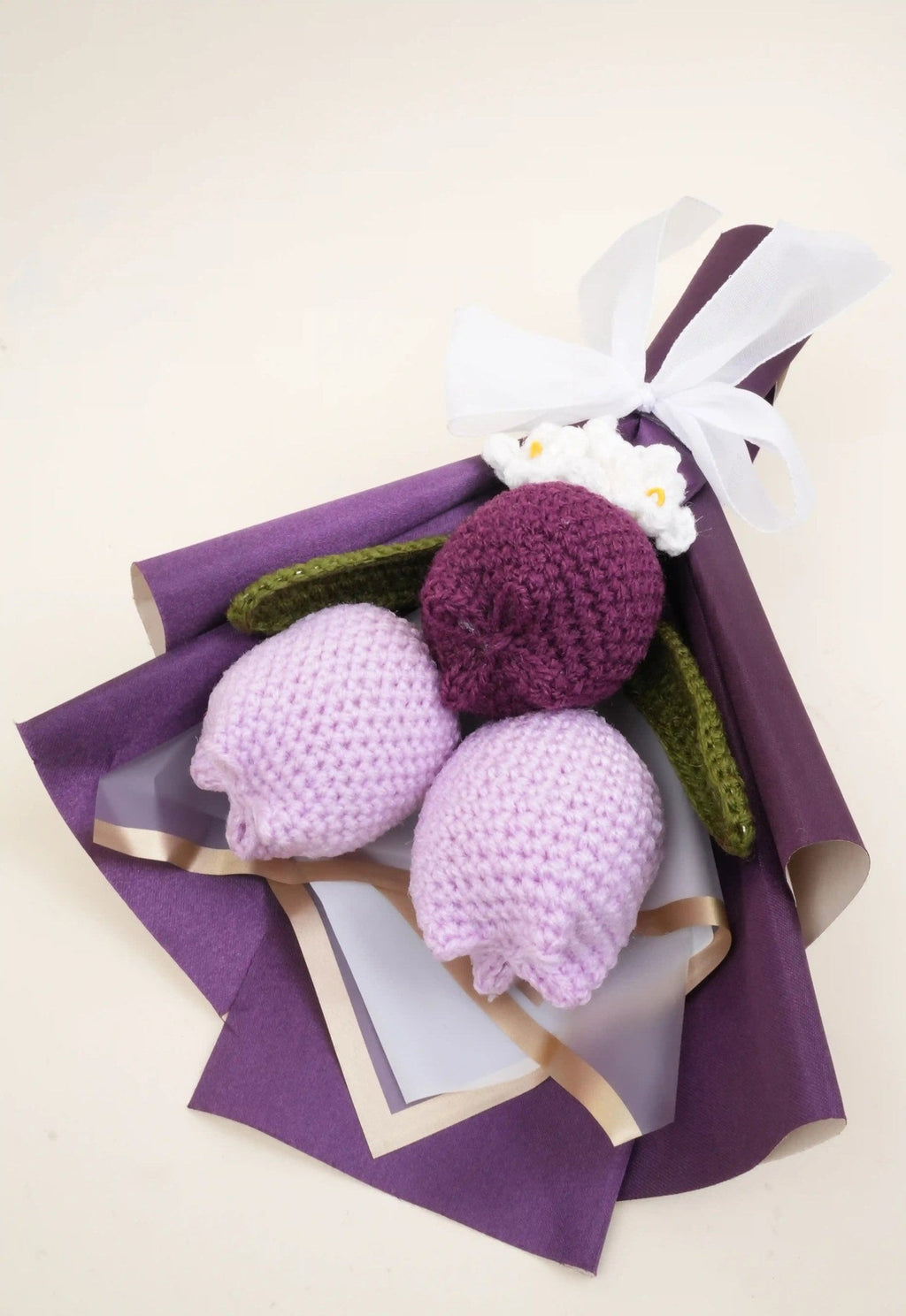Handmade 3 Tulip Bouquet by Fourloom, photo 8