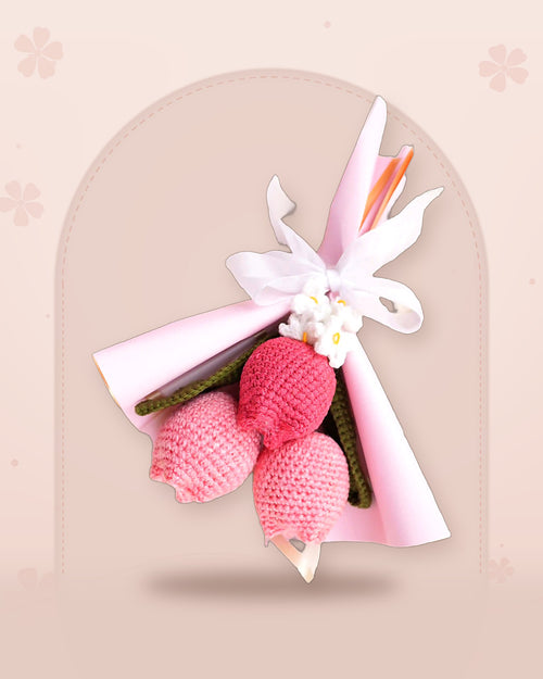 Handmade 3 Tulip Bouquet by Fourloom, photo 1