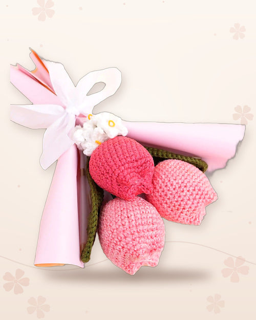 Handmade 3 Tulip Bouquet by Fourloom, photo 2