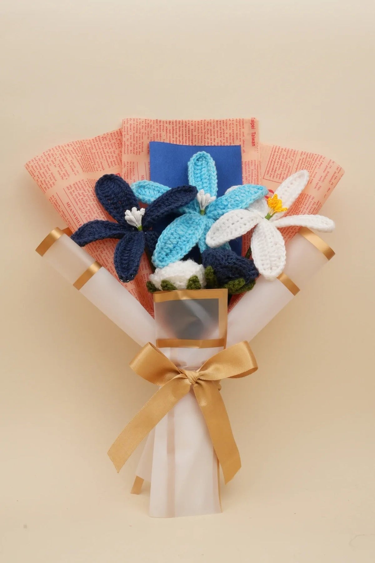 Handmade Blue Lily Bouquet by Fourloom, photo 1