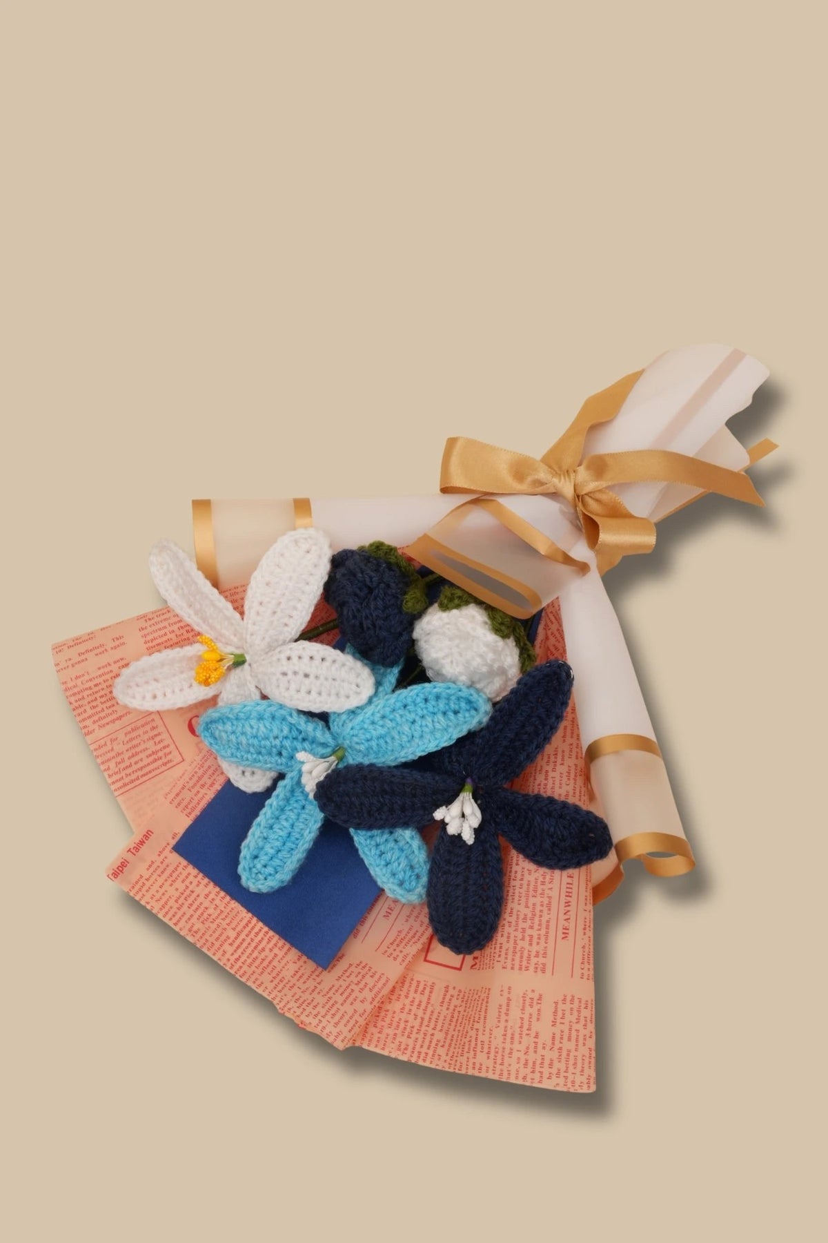 Handmade Blue Lily Bouquet by Fourloom, photo 3