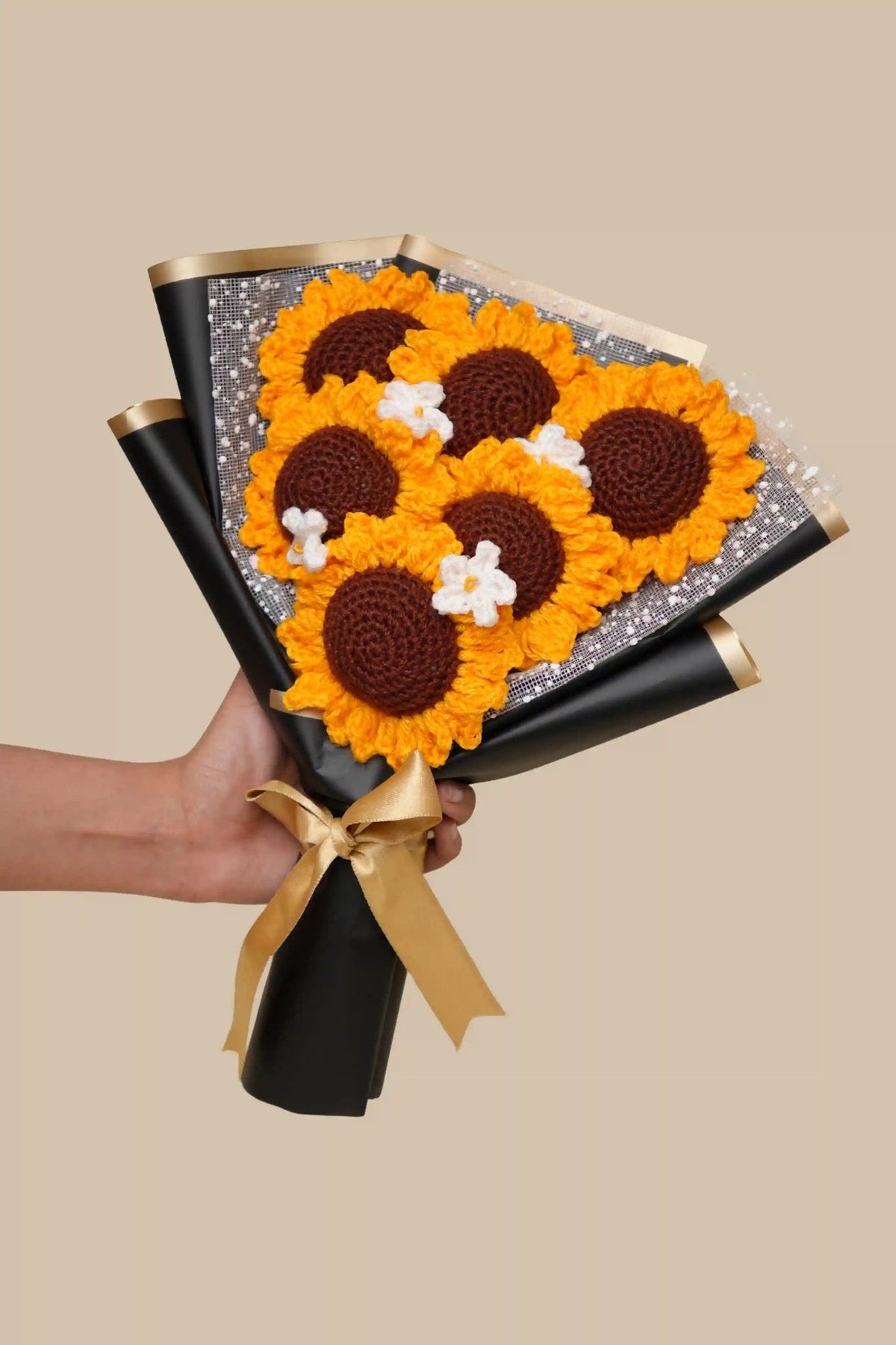 Handmade Jumbo Sunflower Bouquet by Fourloom, photo 1