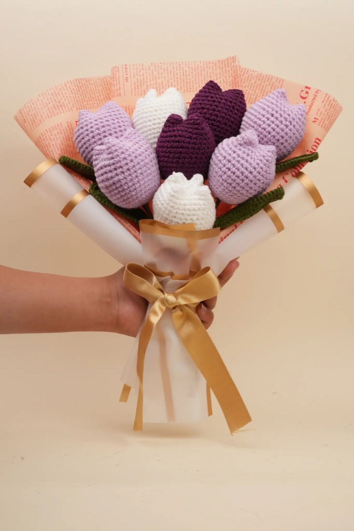 Handmade Jumbo Tulip Bouquet by Fourloom, photo 3