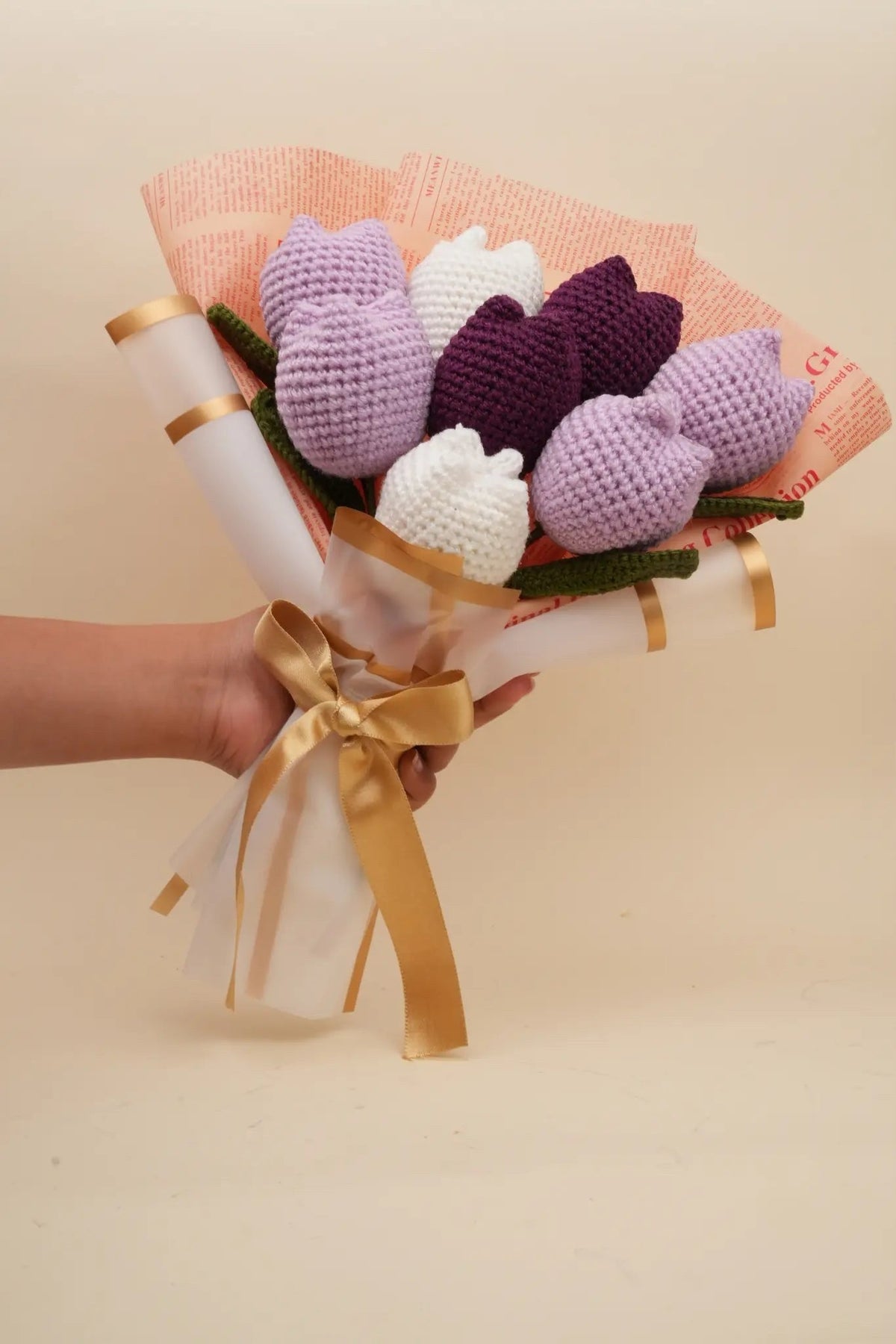 Handmade Jumbo Tulip Bouquet by Fourloom, photo 4