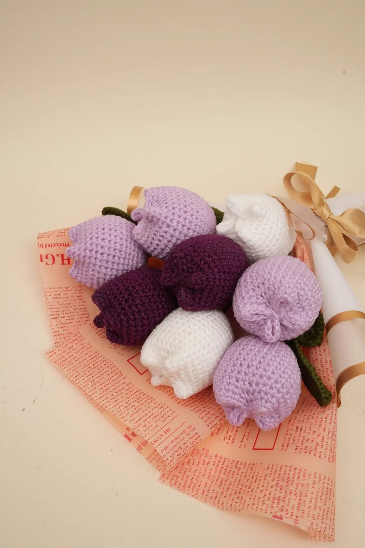 Handmade Jumbo Tulip Bouquet by Fourloom, photo 5