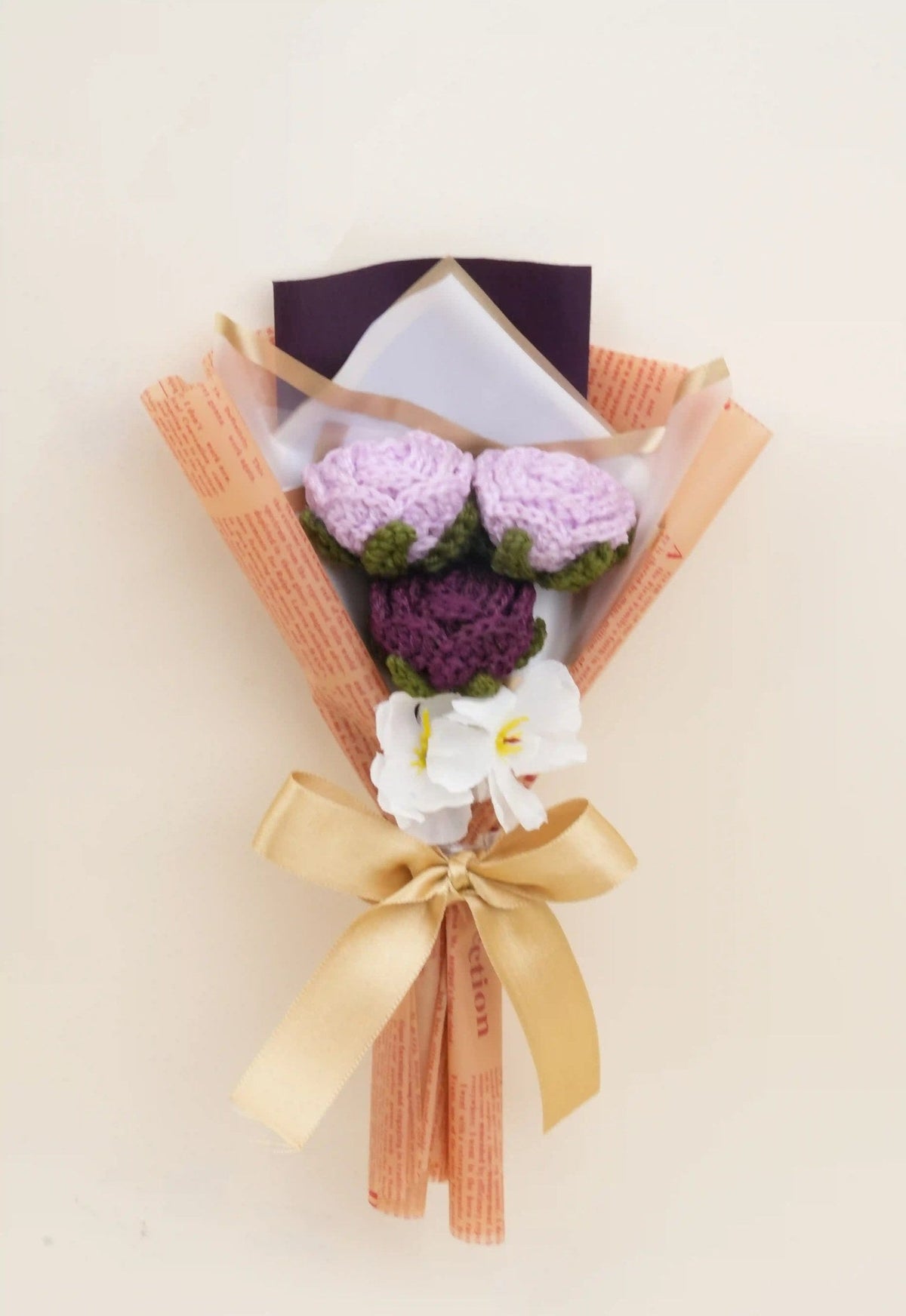 Handmade Lavender Rose Bouquet by Fourloom, photo 1