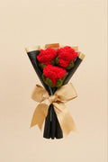 Handmade Mini 3 Red Rose Bouquet by Fourloom, photo 1