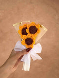 Handmade Mini 3 Sunflower Bouquet by Fourloom, photo 1