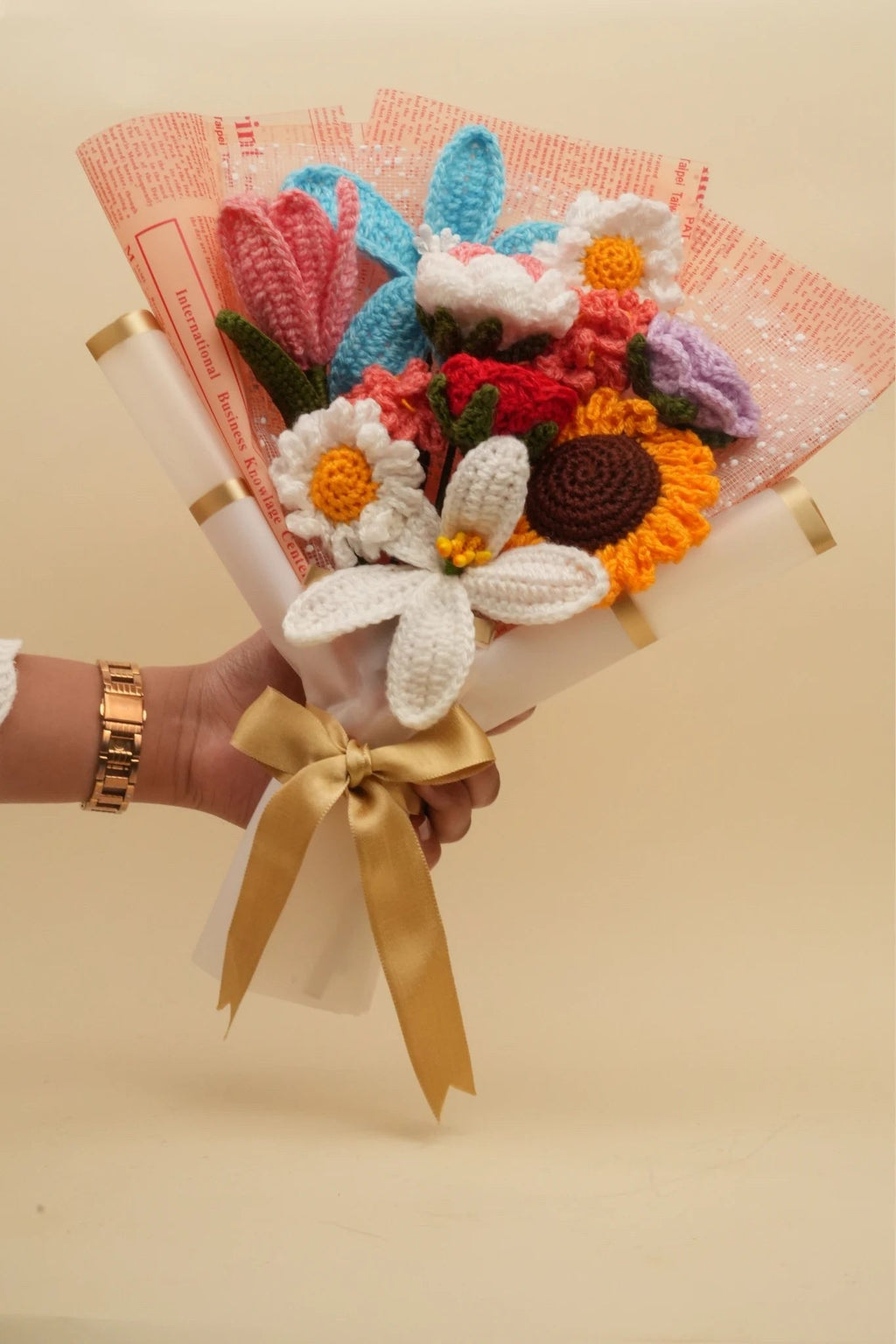Handmade Mixed Flower Bouquet by Fourloom, photo 2