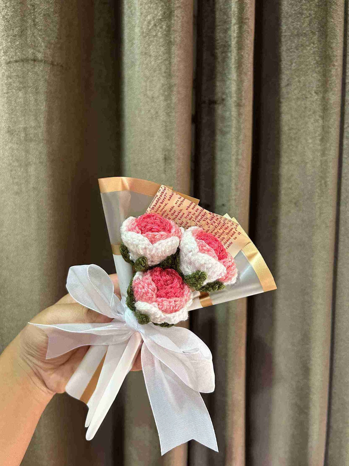 Handmade Shaded Mini Rose Bouquet by Fourloom, photo 2
