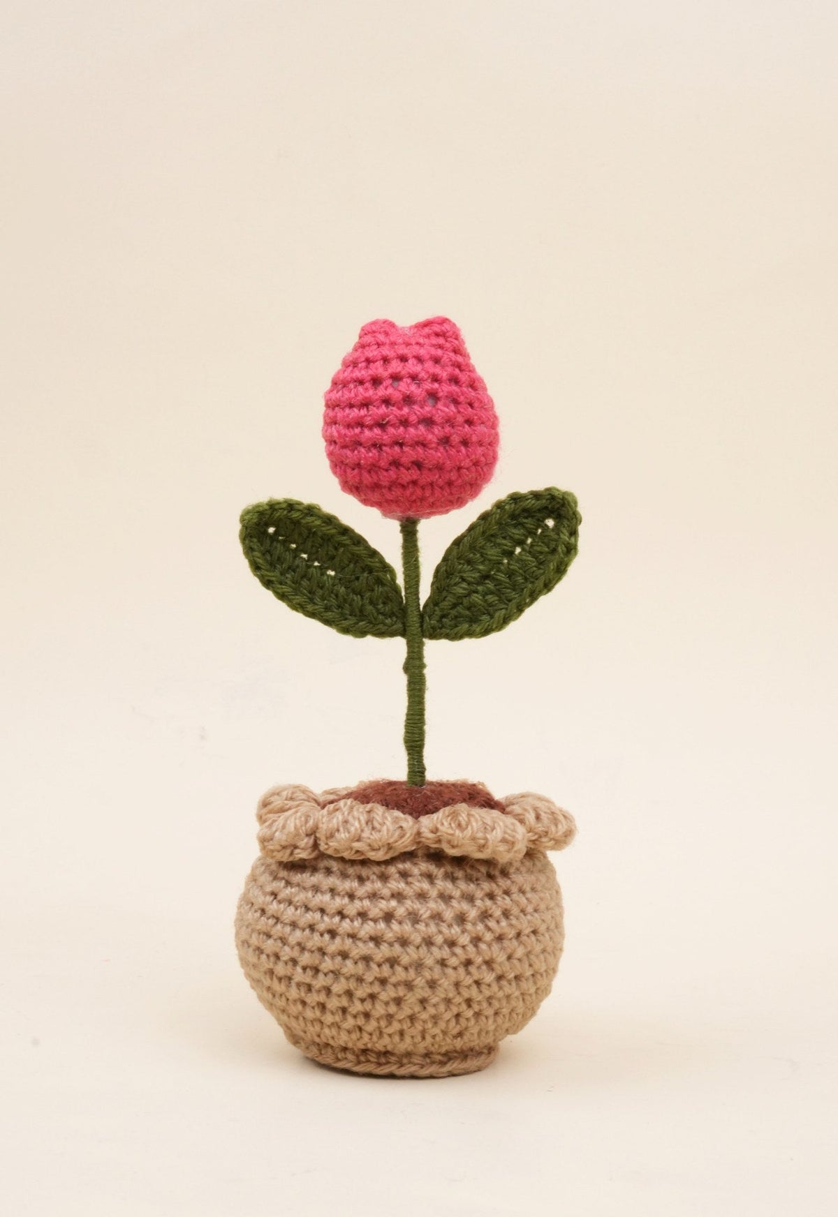 Handmade Tulip Crochet Pot by Fourloom, photo 3